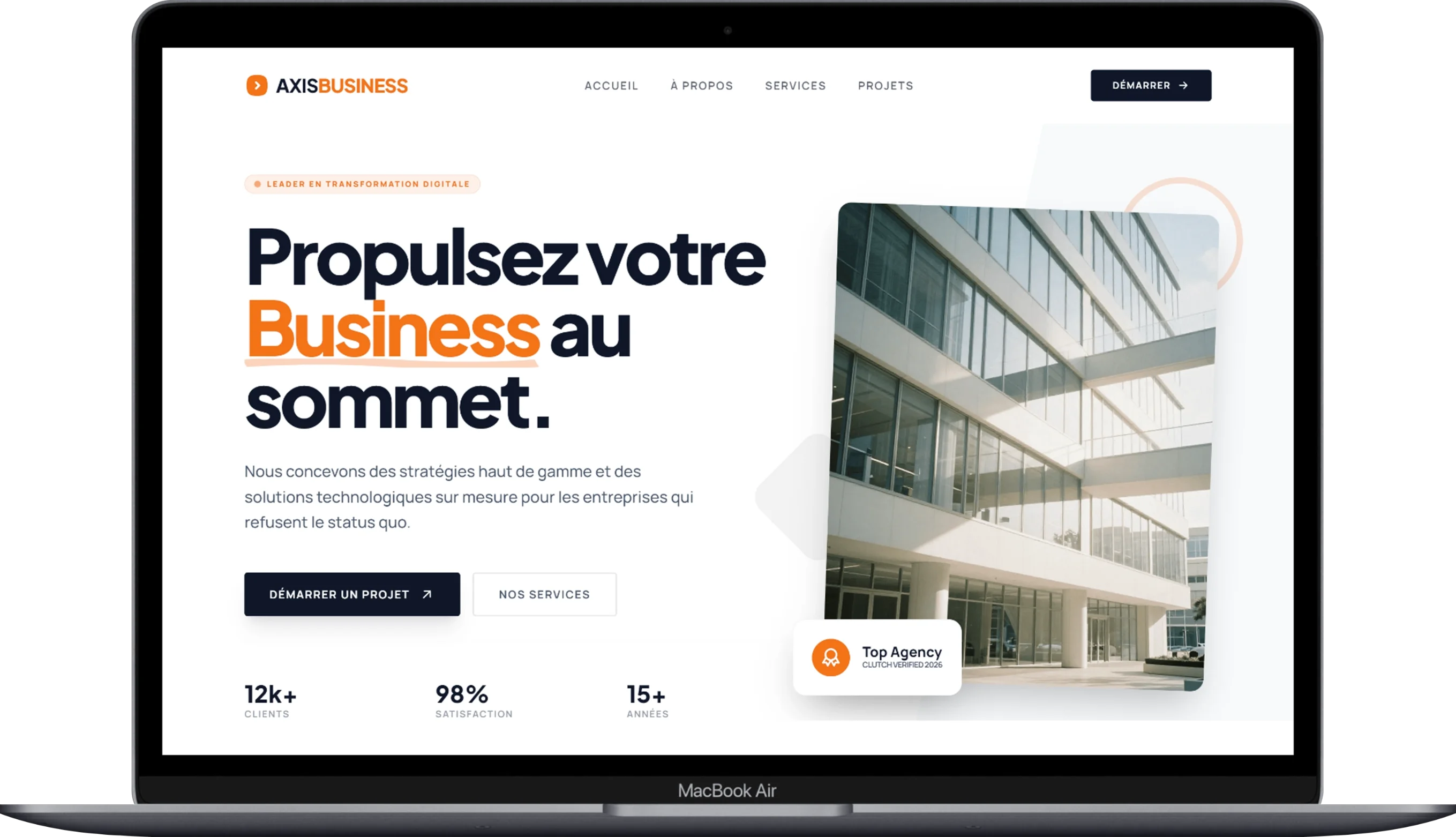 Axis Business — Site professionnel pour agences et pme